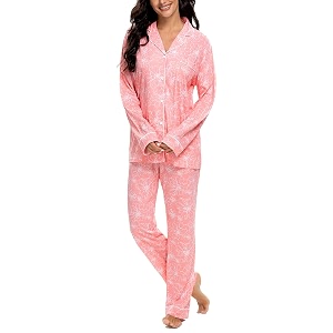 Tugege Pajamas Set Long Sleeve Sleepwear Womens