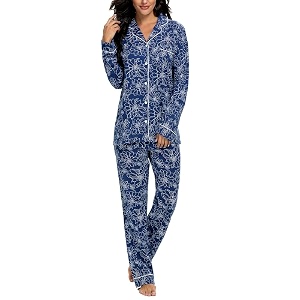 Tugege Pajamas Set Long Sleeve Sleepwear Womens