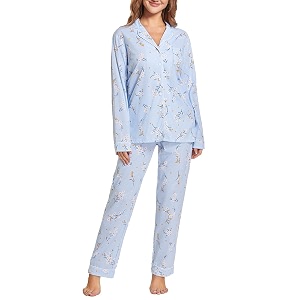 Tugege Pajamas Set Long Sleeve Sleepwear Womens