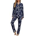 Tugege Pajamas Set Long Sleeve Sleepwear Womens