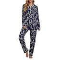 Tugege Pajamas Set Long Sleeve Sleepwear Womens