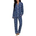 Tugege Pajamas Set Long Sleeve Sleepwear Womens