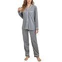 Tugege Pajamas Set Long Sleeve Sleepwear Womens