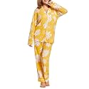Tugege Pajamas Set Long Sleeve Sleepwear Womens
