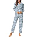 Tugege Pajamas Set Long Sleeve Sleepwear Womens
