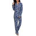 Tugege Pajamas Set Long Sleeve Sleepwear Womens