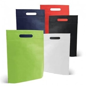tugs d -cut cloth carry bag amp shopping cloth bags 12x16 redorange set of 58