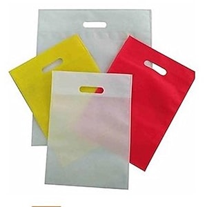 tugs d -cut cloth carry bag amp shopping cloth bags 14x19 redorange set of 42