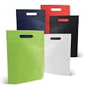 Tugs D -Cut Cloth Carry Bag &amp; Shopping Cloth Bags (12x16) Red/Orange Set of 58
