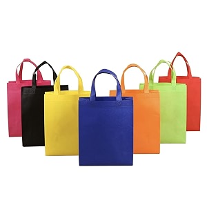 tugs shopping bags with sturdy handle redbeigebluepink 15x20x4