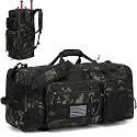 TUGUAN Large Baseball Softball Duffle Bag, 3 in 1 Baseball Equipment Duffel Backpack for Adult Youth, 65L Bat Bag with Shoes Compartment - 2 Bat Sleeves Fence Hook Hidden Dual Straps