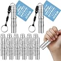 Tujoe 12 Sets Fathers Gifts Bulk Man of God Flashlight with Bible Verse Card Christian Gift for Men Religious Illumination Themed Gifts Inspirational Keychains for Men Church, Not Include Battery