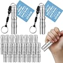 Tujoe 16 Sets Father's Day Christian Gift for Men Bulk Man of God Flashlight with Bible Verse Card Religious Illumination Themed Gifts Inspirational Keychains for Men Church,Not Include Battery