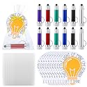 Tujoe 36pcs/12 Set Sunday School Prizes This Little Light of Mine I'm Going Let It Shine Flashlights 12 LED Lights 12 Bible Verse Cards 12 Bags for Church Religious Christian End of The Year Vbs Gifts