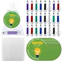 Tujoe 72pcs/24 Set Sunday School Prizes You Brightening My Day Flashlights 24 LED Lights 24 Bible Verse Cards 24 Bags for Church Religious Christian End of The Year Gifts Vbs School Classroom