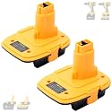 Tulepowceeng 2 Pack DM18D Battery Adapter Compatible with Dewalt 18v Tools