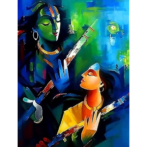 tulip n turtle abstract radha krishna diy 5d diamond painting by number kits diamond dril diamond painting kit cross stitch pictures arts craft
