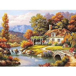 tulip n turtle bridge diy acrylic painting by numbers kit on canvas paint by number kit for beginner number painting kit diy canvas painting by numbersdiy painting kitmulti-coloured