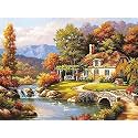 Full Moon Diy Acrylic Painting By Numbers Kit On Canvas, Paint By Number Kit Adults Beginner Number Painting Kit Diy Canvas Painting By Numbers.Diy Painting Kit Adults, Multicolor