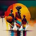 TULIP N TURTLE African Art Diy Acrylic Paint By Number Kit For Kids Beginner Number Painting Kit Diy Canvas Painting By Number Wall Decoration Diy Painting Kit ,Multi-Coloured