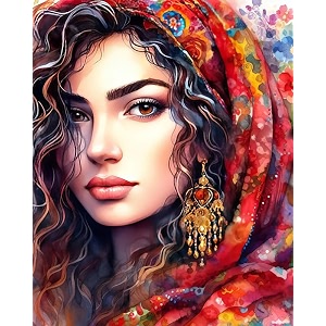 tulip n turtle enegmatic eyes diy acrylic paint by number kit for beginner number painting kit diy canvas painting by number wall decoration diy painting kit multi-coloured