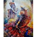 TULIP N TURTLE Radha Krishna Dandia DIY 5D Diamond Painting by Number Kits Diamond Drill Diamond Painting Kit Cross Stitch Pictures Arts Craft