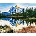 Reflection Diy Acrylic Painting By Numbers Kit On Canvas, Paint By Number Kit For Adults Beginner Number Painting Kit Diy Canvas Painting By Numbers,Multi-Coloured