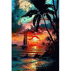 full moon diy acrylic painting by numbers kit on canvas paint by number kit adults beginner number painting kit diy canvas painting by numbersdiy painting kit adults multicolor