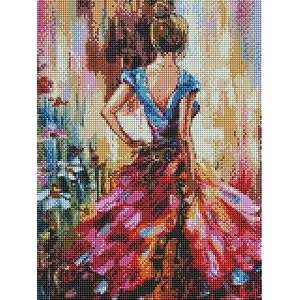 tulip n turtle women with guitar diy 5d diamond painting by number kits round drill cross stitch pictures arts craft