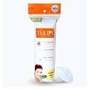 Tulips 100% pure Cotton Pads, double sided 100 pcs in a Ziplock Bag Pack of 5 I suitable for all skin type I help you remove your face &amp; eyes makeup very softly