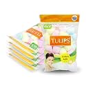 Tulips Soft Color Cotton Balls 50 Pcs x 5 Packs | Highly Absorbent Cotton Balls for Cosmetic & Hygiene Use