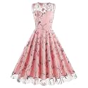 Tulle Embroidery Floral Dress for Women Sleeveless