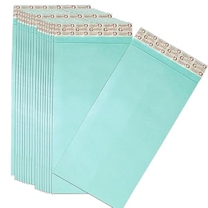 tulmanself seal business courier secure clothpaper catalog envelopes polynet cloth line cheque size paper document pouch cover20 pcs green 11x 5