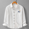 Tulsikunj Enterprise Men Embroidered Casual White Shirt