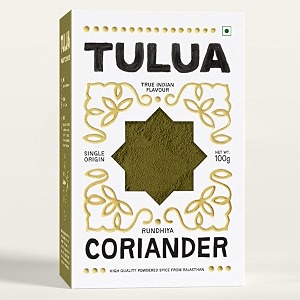 tulua coriander premium powder dhaniya - 100gm  naturally processed and grounded with natural oils  100 natural and organic  made with freshest coriander seeds