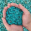 Tumbled Chips Stones Green Turquoise Crushed Crystal Quartz 3 Lb, Polished Natural Aquarium Gravel Rocks Gemstone Pebbles for Fish Tank, Vase Fillers, Succulent Plants Decor