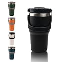 Tumbler - Coffee Tumbler With Lid - Insulated Travel Coffee Mug - Tumbler Bottle For Hot And Cold Drinks, Leak Proof, Stylish And Functional Design, Portable, Durable, Double Wall, BPA-Free, Black