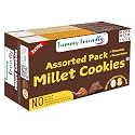 TummyFriendly Foods Millet Cookies - Chocolate Cokies and Peanut Butter. Healthy Millet Biscuits for babies, kids, adults. Ragi Jaggery Biscuits - 2X75 grams