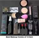 TUMR 12 items makeup combo primer fixer compact powder foundation concealer