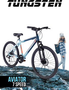 tungsten aviator 7 speedgearedfront suspensiondual disc 26 t inch mountain cycle