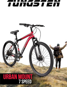 tungsten urban mount 7 speedgearedfront suspensiondual disc 275 t inch mountain cycle