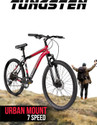 TUNGSTEN URBAN MOUNT 7 SPEED|geared|FRONT SUSPENSION|DUAL DISC 27.5 T (inch) Mountain Cycle