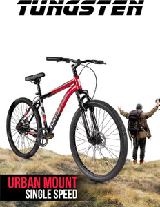 tungsten urban mount single speedfront suspensiondual disc 275 t inch mountain cycle