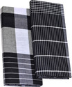 TUNI MANI Checkered Black Lungi