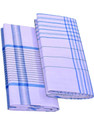 TUNI MANI Checkered White, Blue Lungi