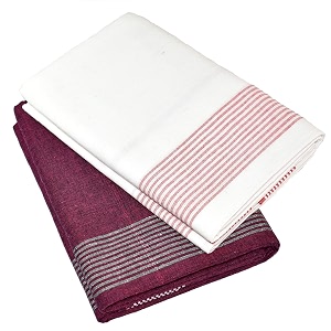 tuni mani men39s cool cotton dhoti plain solidlength 20m pack of 2