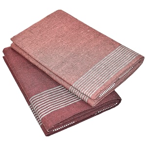 tuni mani men39s cool cotton dhoti plain solidlength 20m pack of 2