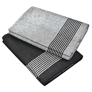 tuni mani men39s cool cotton dhoti plain solidlength 20m pack of 2