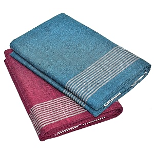 tuni mani men39s cool cotton dhoti plain solidlength 20m pack of 2