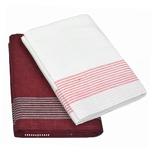 tuni mani men39s cool cotton dhoti plain solidlength 20m pack of 2